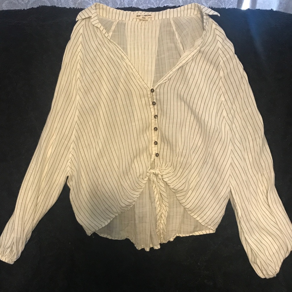 Billabong Striped Sheer Top